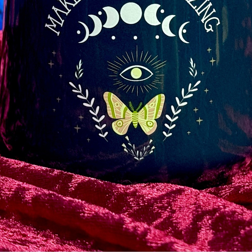 Halloween Goth Witchy Celestial Moon Moth Mug 🌛🌕🌜 ✨